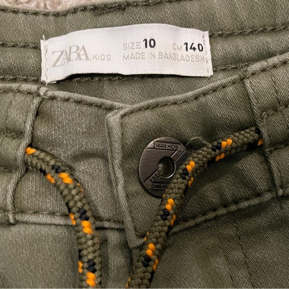 ❤️‍🔥LAST CHANCE PRICE❤️‍🔥 Zara Kids | Olive Green Cargo Jogger Pants - Picture 5 of 7